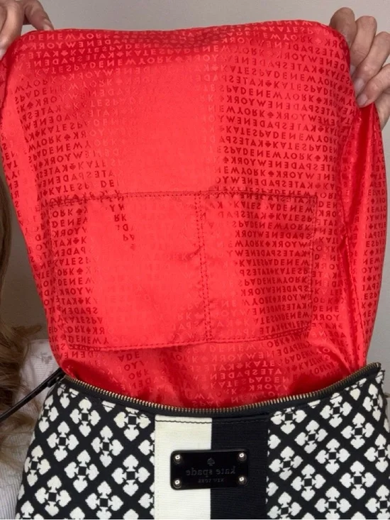 Kate Spade Classic Spade Mona shoulder bag in black and cream EUC Y2K - Picture 15 of 15